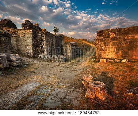 Ruins of Ancient Roman City Salona near Split in Croatia