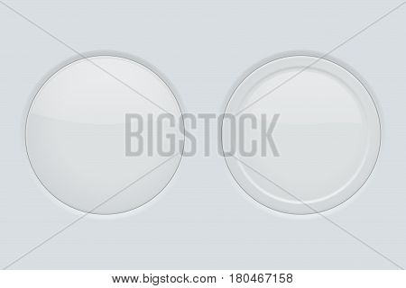 Button Normal Round Button Round Button Normal Vector & Photo (Free Trial) | Bigstock