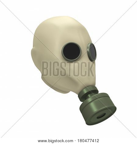 Gas Mask isolated on white background. 3D render