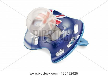 Australian Maternity and birthrate in Australia concept 3D rendering isolated on white background