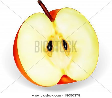 Apple la moitié