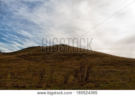 Reserve Strizhament. Autumn mountain landscape. Russia Stavropol.