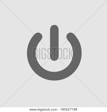 Start vector icon eps 10. Power button.