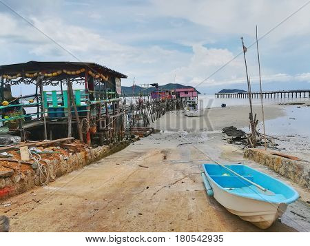 Home stay in sea at beach of province of Thailand