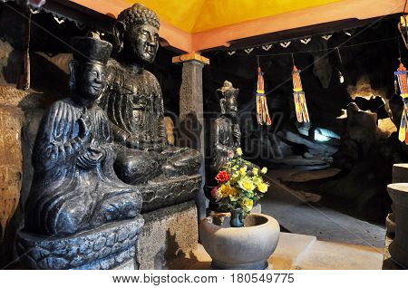 Interior Of The Bich Dong Pagoda, Ninh Binh, Vietnam