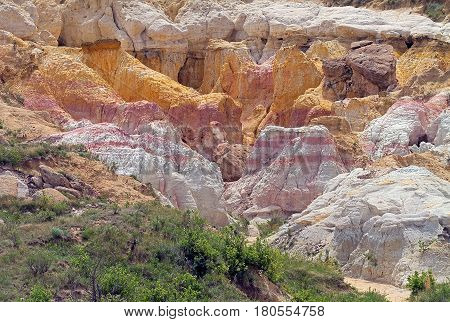 A view of Paint Mine Park near Calhan east of Colorado Springs CO