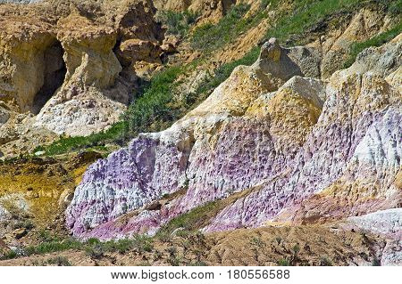 A view of Paint Mine Park near Calhan east of Colorado Springs CO