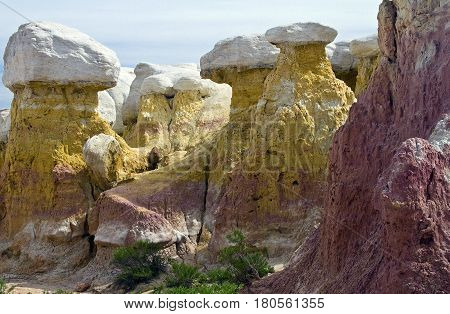 A view of Paint Mine Park near Calhan east of Colorado Springs CO