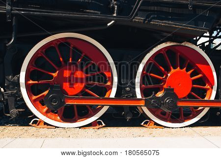 Details Of Polish Steam Locomotive.