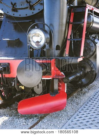 Details Of Polish Steam Locomotive.