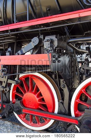 Details Of Polish Steam Locomotive.