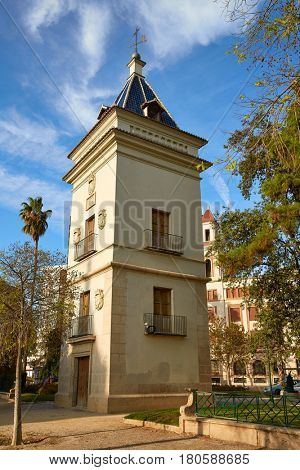 Alameda Albereda Torre de Guardas tower in Valencia of spain
