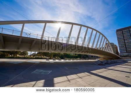 Valencia Alameda exposicion bridge on Turia river park