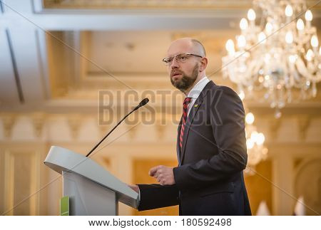 Arseniy Yatsenyuk During 10Th Kyiv Security Forum
