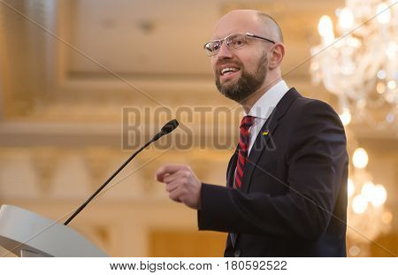 Arseniy Yatsenyuk During 10Th Kyiv Security Forum