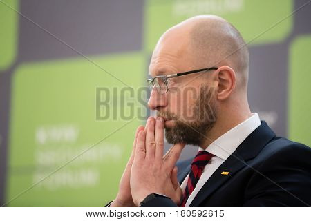 Arseniy Yatsenyuk During 10Th Kyiv Security Forum
