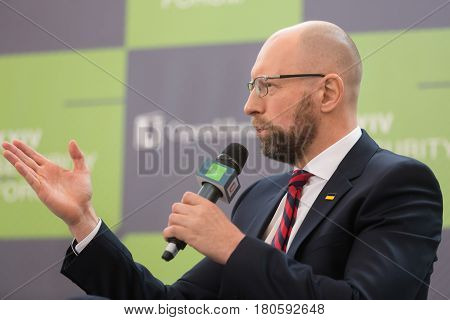 Arseniy Yatsenyuk During 10Th Kyiv Security Forum