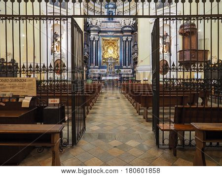 Monte Cappuccini Church In Turin