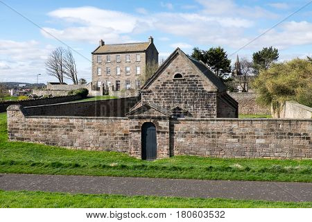 The Gunpowder Store outside the barracks at Berwick upon Tweed