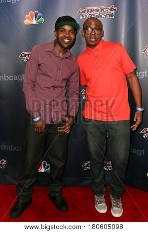 NEW YORK-AUG 12: The CraigLewis Band attends the 'America's Got Talent' Season 10 Results Show at Radio City Music Hall on August 12, 2015 in New York City.