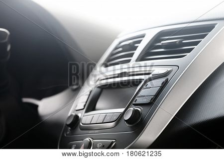 Control panel in a modern car. Car dashboard