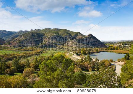 Domeno reservoir in Valencia of Spain Serranos area
