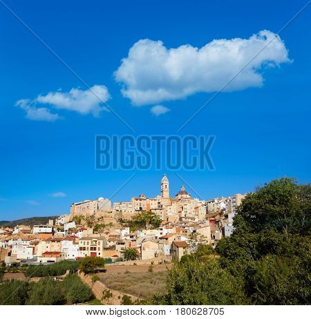 Chelva village skyline in Valencia of Spain Serranos area