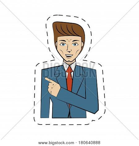 cartoon man avatar imagen vector illustration eps 10