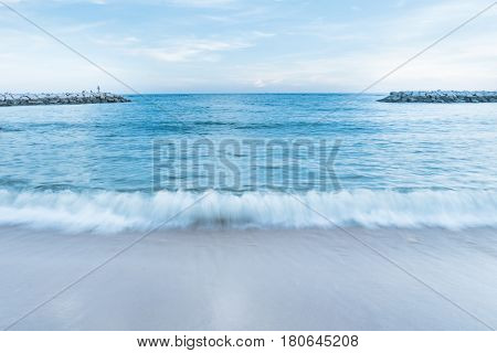 Panorama of beautiful seascape, Natural in composition.