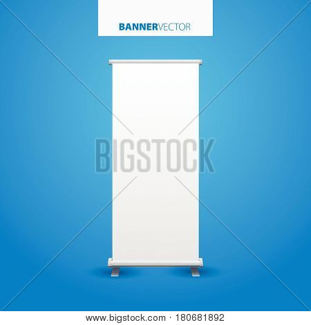 White Billboard Vector. Business Billboard For Advertising, Commercial Billboard, Advertisement Blan