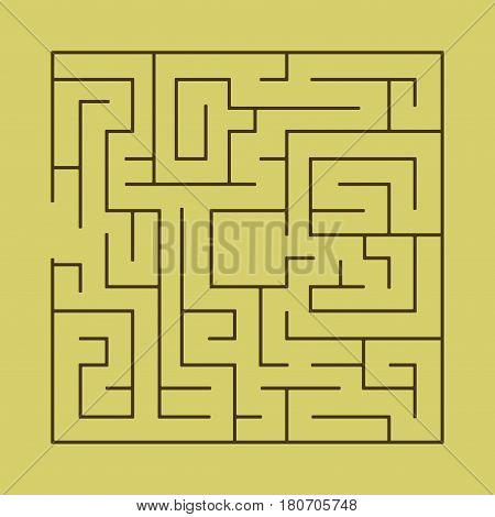 Maze Labyrinth With Entry And Exit.