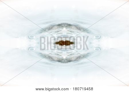 Abstract elegant patterns creating a symmetrical texture when photographing natural elements using mirrors