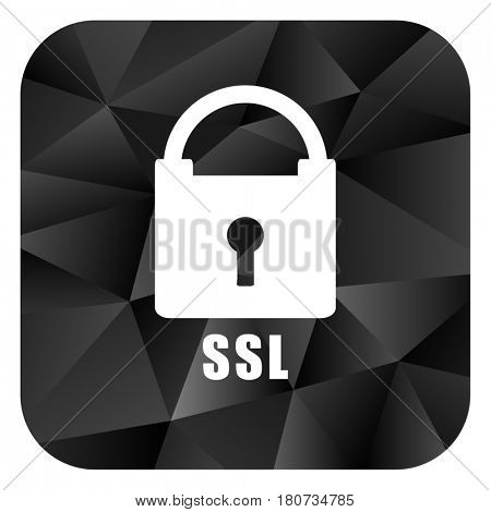 Csl black color web modern brillant design square internet icon on white background.