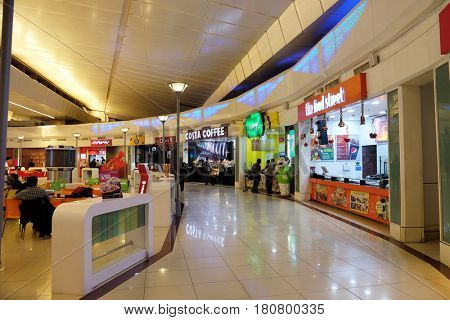 DELHI, INDIA - FEBRUARY 07: Indira Gandhi international airport duty free. Delhi airport is one of the most visited airports in India on February 07, 2016.