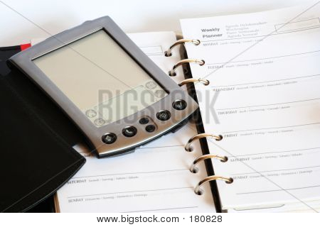 Handheldcomputer en een Planner