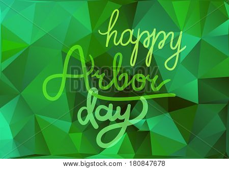 Save Our Planet Concept. Arbor Day Greeting for sticker banner and flyer. Vector