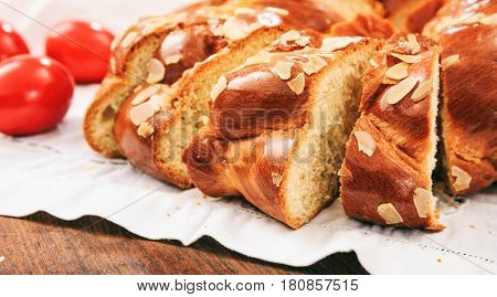 Easter Bread On A Table