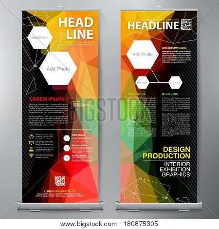Business Roll Up. Standee Design. Banner Template.