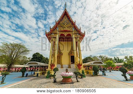 Beautiful Buddhist Architecture Building