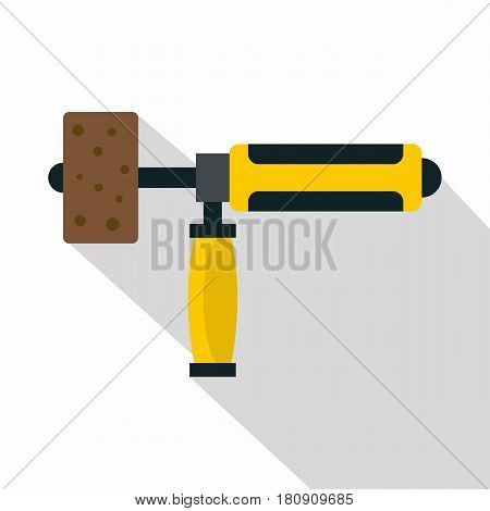 Precision grinding machine icon. Flat illustration of precision grinding machine vector icon for web