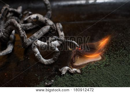 Chemical Experiment With Calcium Gluconate