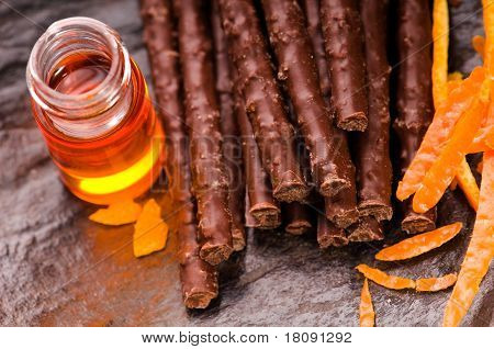 Chokolade Sticks med Orange