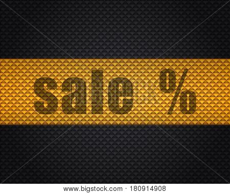 gold and black abstract background. advertising geometric banner.