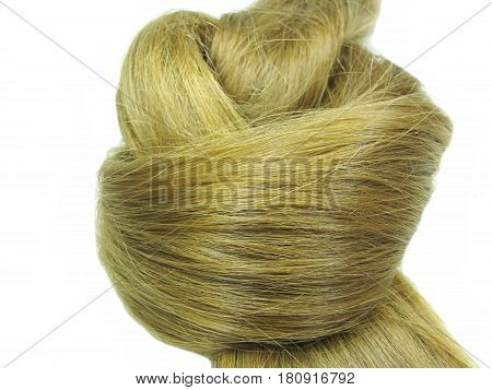 gingery hair wave isolated on white background
