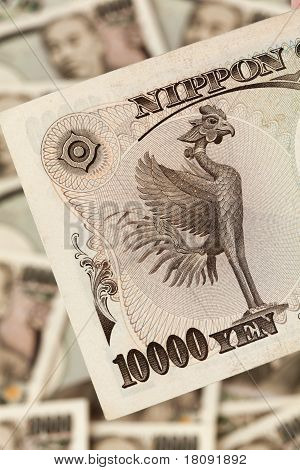 Japanese yen notes.
