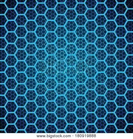 Hexagons technological background abstract science design vector illustration
