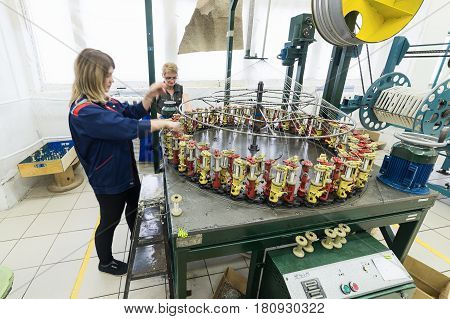 Modern Shop For The Production Of Cable Braiding