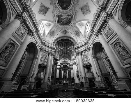 I Gesuati Church In Venice In Black And White