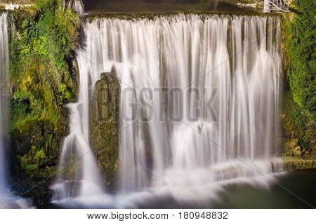 Pliva waterfalls in town Jajce - Bosnia and Herzegovina
