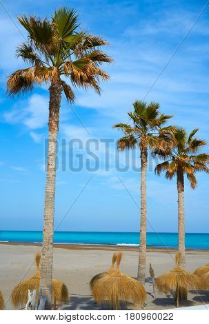 Las Arenas Malvarrosa beach in Valencia palm trees and sunroof